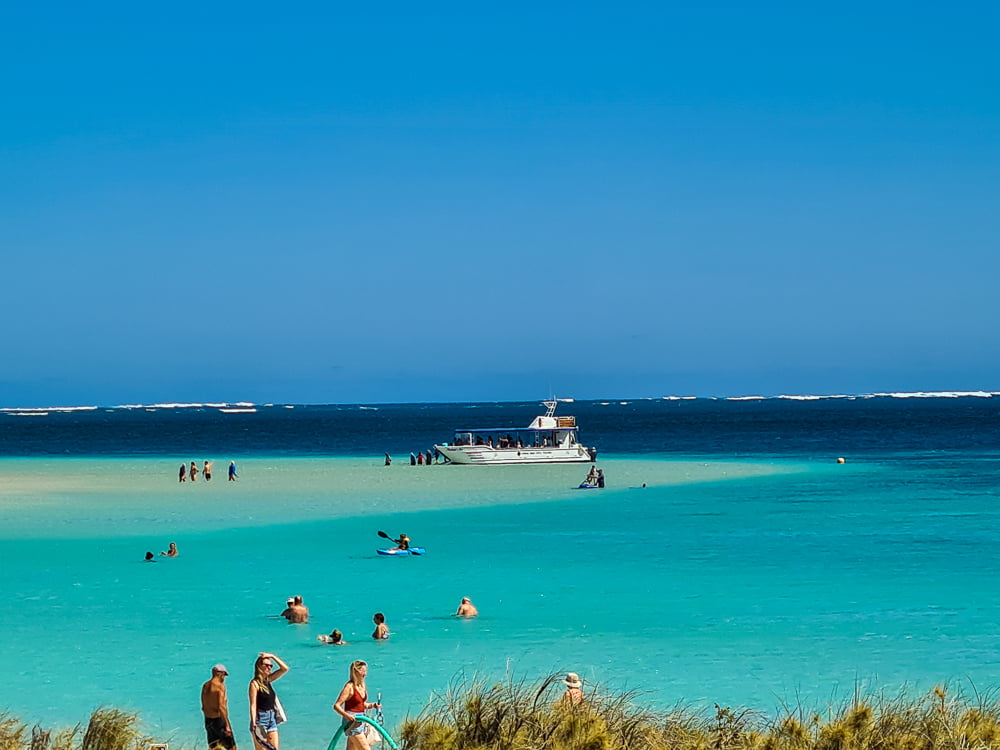 Photo of the main beach at Coral Bay