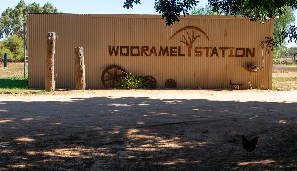 Photo of Wooramel Station sign by reception