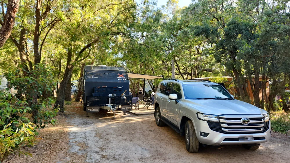 Photo of a site at the Gracetown Caravan Park.