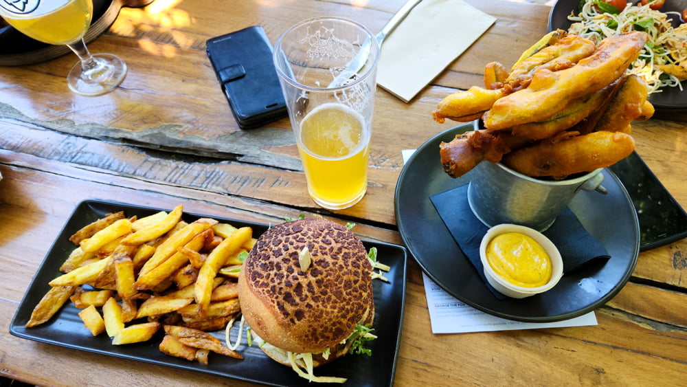 Photo of a pub meal near the Gracetown Caravan Park