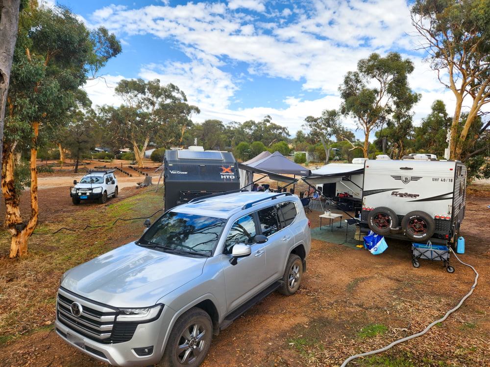 Photo of off-grid camping at White Gum Farm Caravan park